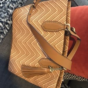 NWT Michael Kors Large Tweed Brooklyn